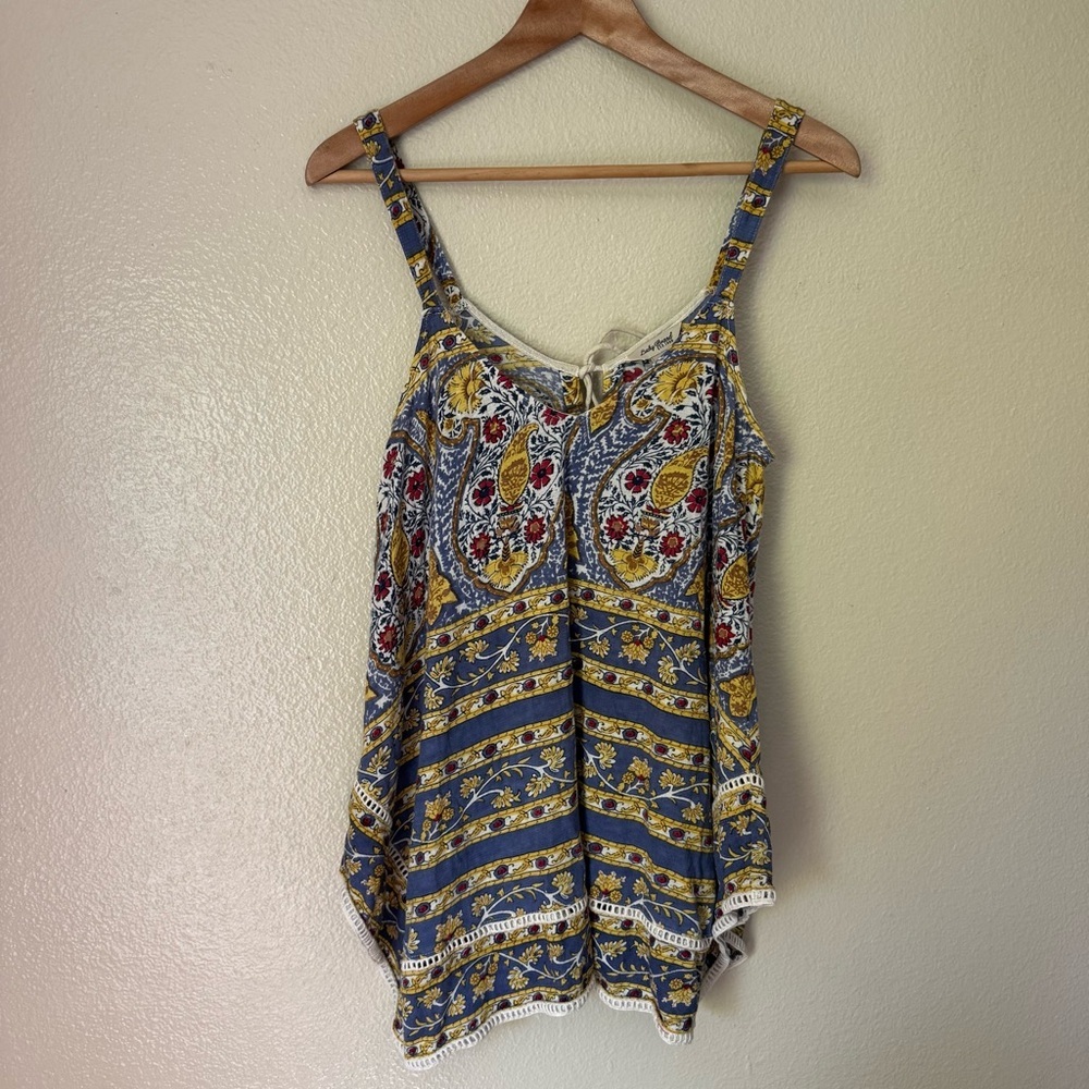 ❇️Lucky Brand Multicolor Floral Women's Asymmetric Tank 2 for $22 ❇️
